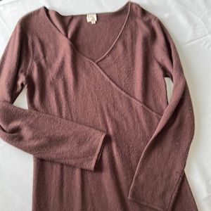 Sweater Dress Brown, 38” Long from shoulder to hem